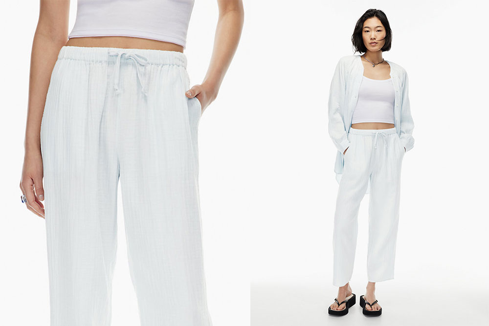 Want To Feel Comfy But Look Like You Tried? Here Are 18 Elastic Pants That  Are Super Cute
