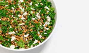 Lentil Feta and Parsley Salad